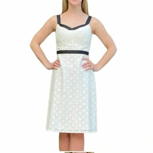 Ann Taylor loft lace sleeveless dress 8